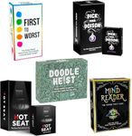 FIRST TO WORST DYCE Games Family Party Ultra Bundle - 5 Hilarious All-Ages Party Games Plus 2 Awesome Expansions!