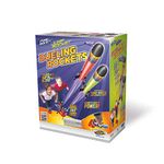 Geospace Jump Rocket Dueling Rockets Set with 2 Air Pumps, 2 Swivel Launch Tubes, Launch Pad and 6 Foam Rockets