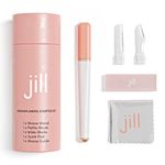 Jill Dermaplane Razor Starter Kit for Women | Facial Hair Removal Dermaplaning Kit Includes 1 Jill Wand, 2 Dermaplane Razors for Sensitive Skin & Cleaning Cloth | Magic Oil Wipes Not Included