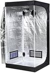 iPower 32"x32"x63" Hydroponic Water-Resistant Grow Tent with Removable Floor Tray for Indoor Seedling Plant Growing