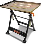 Rossi Welding Table Height Adjustable 150kg Capacity Welding Bench Heavy-Duty Steel Welder