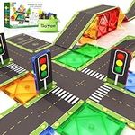 56PCS Magnetic Tiles Road Toppers S