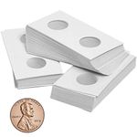 Uncle Paul Coin Flip Cardboard Coin Holder Coin Sleeves for Coin Collection 23 mm (0.9 Inches) 90 Pieces