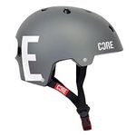 CORE Protection Street Helmet Skate/BMX/Bike/MTB/Roller Derby/Scooter - Grey/White, S/M