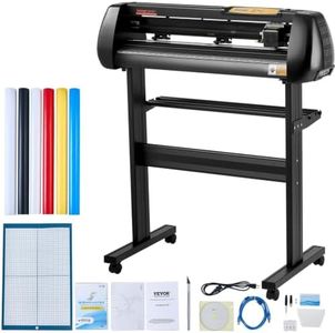VEVOR Vinyl Cutter Machine, Upgraded 28 Inch Paper Feed Cutting Plotter Bundle, Adjustable Force & Speed Vinyl Printer with Powerful Stepper Motors, Signmaster Software Compatible with Windows System