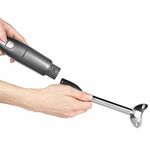 Progress EK4248PGUNMETAL Lunar Electric Stick Hand Blender – Immersion Hand Blender with 2 Speeds & Turbo Function, Removable Stainless-Steel Rod/Blades, for Soups, Smoothies & Baby Food, 400W, Grey