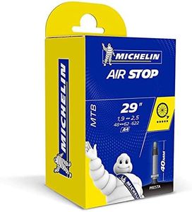 Michelin Long Valve Air Stop Butyl Inner PV Tube - Black,29'' x 1.9 -2.5 / 40 mm