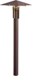 Kichler 15803AZT Forged LED 12-Volt Path and Spread Landscape Light, Textured Tannery Bronze Finish