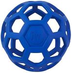 JW Pet Hol-ee Roller Dog Toy Puzzle Ball, Natural Rubber, Extra Large (7.5 Inch Diameter), Colors May Vary