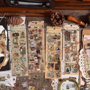 Ptyism 240 Pièces/12 Feuille Autocollant Scrapbooking，Stickers Scrapbooking丨Scrapbooking Autocollant Autocollants pour Scrapbooking Pour DIY Bullet Journal Scrapbooking etc