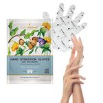 LuxaDerme Hand Hydration Gloves | Deep Moisturising Gloves | Long Lasting Hydration | Evens Out Skin Tone | Nourishes Nails & Cuticles (Pack of 1)