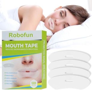 Robofun Mouth Tape, 120 Pezzi Mouth Tape for Sleeping, Strisce Bocca Anti Russamento per Migliorare le Cattive Abitudini Russare, Parlare nel Sonno, Sbavare, Dispositivo Anti Russamento