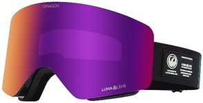 Dragon Unisex R1 OTG Snow Sport Goggle - Black Pearl Frame | LL Purple Ion Lens