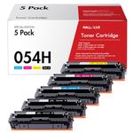 5 Pack 054H Toner Cartridges High Yield Replacement for Canon 054 054 H CRG Capacity with Canon ImageClass MF641cdw LBF642Cdw MF643Cdw MF644Cdw LBP621Cw LBP623Cw MF641Cw Printers (2BK, C/M/Y)