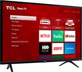 TCL 40-inch 1080p Smart LED Roku TV - 40S325, 2019 Model, Black