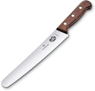 Victorinox Wood Bread and Pastry Knife with Serrated Edge, 22 cm Long Stainless Steel Blade, Ergonomic, Maple Wood Handle