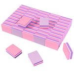 CGBE Nail Buffer, Buffer Block Nail File 100/180 Grit, Mini Nail Buffers Block Sponge Double Sided Nail File for Acrylic Nails Manicure Tools 50PCS