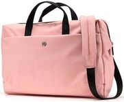 Flyook 15.6 Inch Laptop Shoulder Bag, Water-Repellent Computer Briefcase for Women, Suitable for Work, Business, and Travel, with Organizer Pocket. (Pink, 16 Inches)