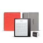 Kindle Oasis Essentials Bundle including Kindle Oasis (Graphite), Amazon Fabric Cover, and Power Adapter