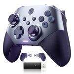 EasySMX Wireless PC Controller, Bluetooth Game Controller, Hall Joysticks&Triggers No Drift, PC, Switch and Steam, ios, Replacable Faceplate, Mechanical, 40 Hours