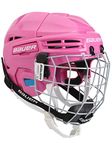 Bauer Prodigy Youth Hockey Helmet Combo, size:Youth, color:pink
