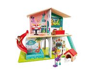 Hape Rock & Slide Dollhouse – Interactive Playhouse with Sound Effects, 3Y+, Includes Figures & Accessories
