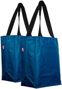 BikeZac Sac de vélo à Clip | Sac de commercialisation | Sac de Courses à vélo | Transport de Bagages | Réutilisable | Cobags Bleu Marine 2 x