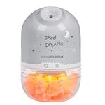 ClevaMama ClevaPure Himalayan Salt Lamp - Humidifier, Air Purifier, Aromatherapy Diffuser for Nursery - Universal Adapter 110-240V White