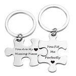 Couple Keychains Gifts for Him and Her, Couples Gifts for Boyfriend and Girlfriend, Valentine's Day Gift for His Her Husband Wife Birthday Christmas Gifts