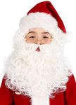 Fun Costumes Kid's Santa Claus Wig & Beard Set | White Wig & Beard Santa Claus Christmas Costume Accessory for Children