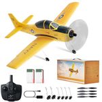 VEVOR RC Plane, 2.4GHZ 4 Channel RC Airplane with 6-Axis Gyro Stabilizer&2 Batteries, Ready to Fly T28 Trainer Aircraft Plane Toy, RC Glider for Adults Kids Beginners Boys Birthday/Xmas Child Gift