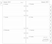 newestor 2025 Weekly & Monthly Planner Refill, 3-3/4" x 6-3/4", January 2025 - Dec 2025, Personal/Compact/Size 3