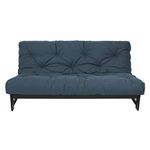 Trupedic x Mozaic - 8 inch Full Size Standard Futon Mattress (Frame Not Included) | Basic Dusty Blue | Great for Kid's Rooms or Guest Areas - Many Color Options