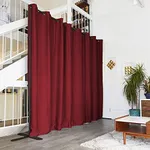 End2End Room Divider Kit - Medium A, 8ft Tall x 7ft 6in - 12ft Wide, Sierra Red (Room/Dividers/Now), Sound Proof dividers