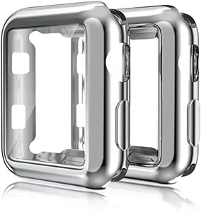 MITERV Case for 2022 New Apple Watch Ultra Screen Protector 49mm iWatch Overall Protective Case TPU HD Clear Ultra-Thin Cover for 49mm Apple Watch 2 Pack Silver