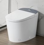 CASTA DIVA CD-U010 Smart Toilet with Bidet Built in, Auto Open & Close, Elonged Heated seat,Foot Sensor Flush,Built in Tank with Powerful Flush,LED Display, Instant Warm Water Wash, Dryer,Night Light