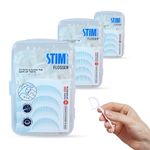 STIM Flosser | Removes Plaque and Food Between the teeth | Toothpick on the back side | Pack of 3 - Now with Improved Design