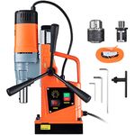 VEVOR Magnetic Drill, 1550W 1.57in Boring Diameter, 2922lbf/13000N Portable Electric Mag Drill Press with Variable Speed, 500 RPM Drilling Machine for Any Surface Home Improvement Industry Railway