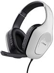 Trust Gaming GXT 415PS Zirox Lightweight Gaming Headset for PlayStation 5 Consoles with 50mm Drivers, 3.5 mm Jack, 1.2m Cable, Foldaway Microphone, Over-Ear PS5 Wired Headphones - White