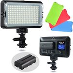 VILTROX VL-162T CRI95+ LED Video Light, Portable Photo Light Panel Dimmable for DSLR Camera Camcorder with Chargeable Battery, 3300K-5600K Bi-Color