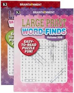Kappa Large Print Word Finds 4 Titles, Large Print Easy to Read, Word Search Find Words Books for Adults Teens, Training Learning with Game, 48-Pack
