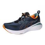 ASICS Mens Gel-Cumulus 25 - French Blue/Bright Orange Running Shoes, UK - 7