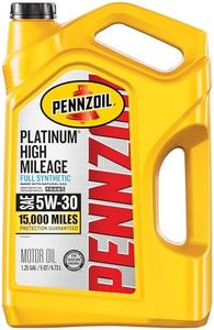 Pennzoil Platinum High Mileage Full Synthetic 5W-30 Gasoline Engine Oil, 5 Quart