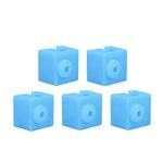 Silicone Sock Hotend 3D Printer Parts for E3D-V5 / Anycubic Original Heating Aluminum Block - Pack of 5pcs