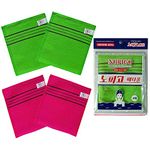 Italy Towel The Original Korean Exfoliating Mitt Body Scrub Green & Red (4 Pack)