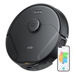 eufy X8 Pro Robot Vacuum Cleaner with Mop, Twin-Turbine™ 2× 4,000 Pa Powerful Suction, Active Detangling™ Roller Brush, and iPath™ Laser Navigation for Pet Hair Deep Cleaning on Carpet