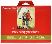 CanonInk Photo Paper Plus Glossy II 4" x 6" 400 Sheets (1432C007)