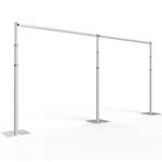 EMART Backdrop Stand Heavy Duty 3mx6m, Pipe and Drape Backdrop Stand Kit, Adjustable Metal Frame for Backdrop, Background Stand Backdrop for Wedding Birthday Party Banquet Decorations