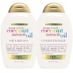 OGX Coconut Miracle Oil Set, 1 Shampoo + 1 Conditioner, 13 Ounces