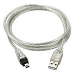 cablecc USB Male to Firewire IEEE 1394 4 Pin Male iLink Adapter Cord Cable for Sony DCR-TRV75E DV